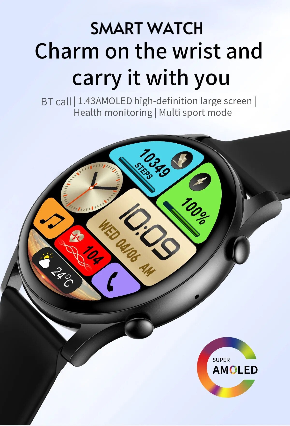Heart Rate Monitor Watch | Smart Fitness Watch | ElectoWatch